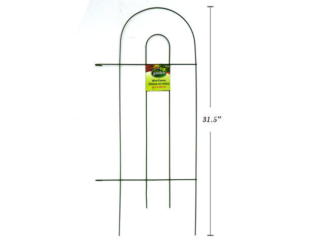 PE Coated Wire Garden Fence In Green