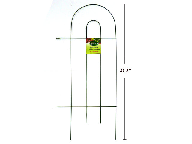 Pe Coated Wire Garden Fence In Green