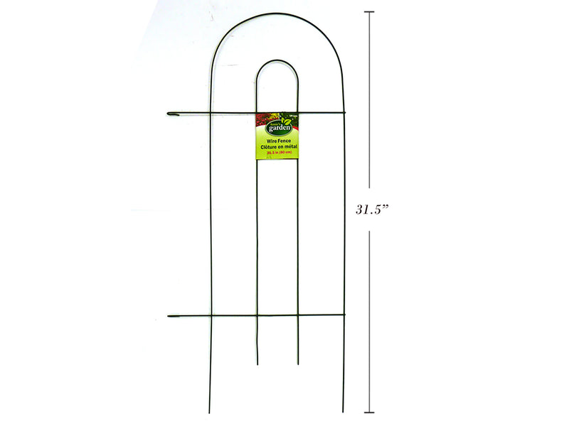 PE Coated Wire Garden Fence In Green