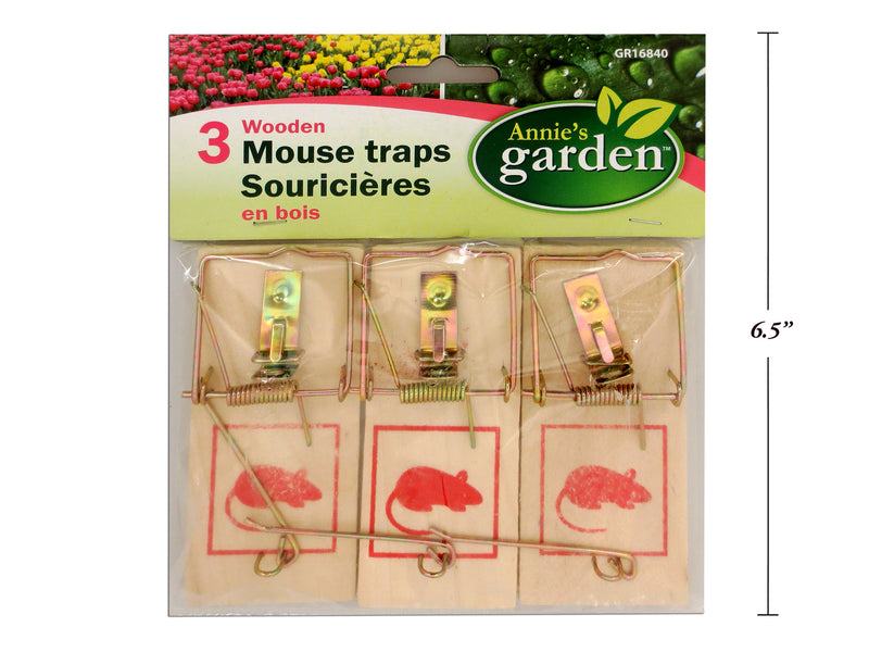 Wooden Mousetrap 3 Pack