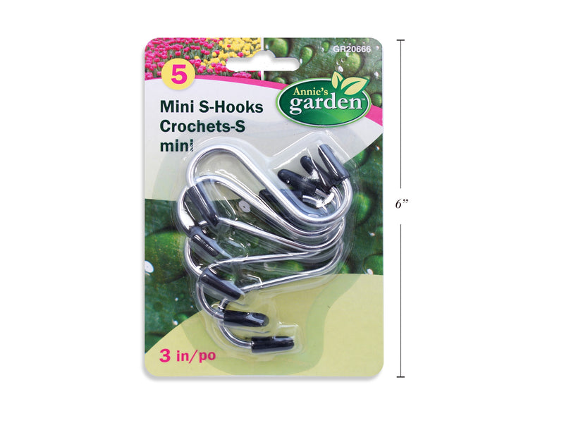 Mini S Hooks 5 Pack