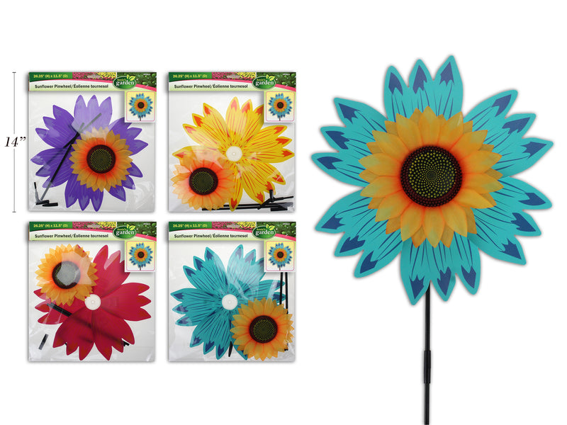 Plastic Sunflower Pinwheel