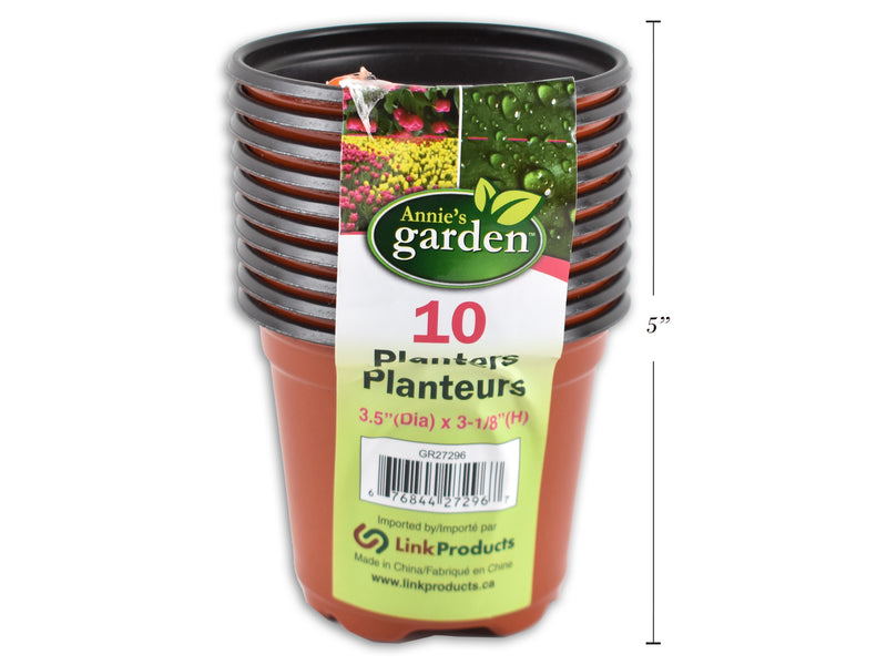 Soft Plastic Planter Liners Color Label 10 Pack