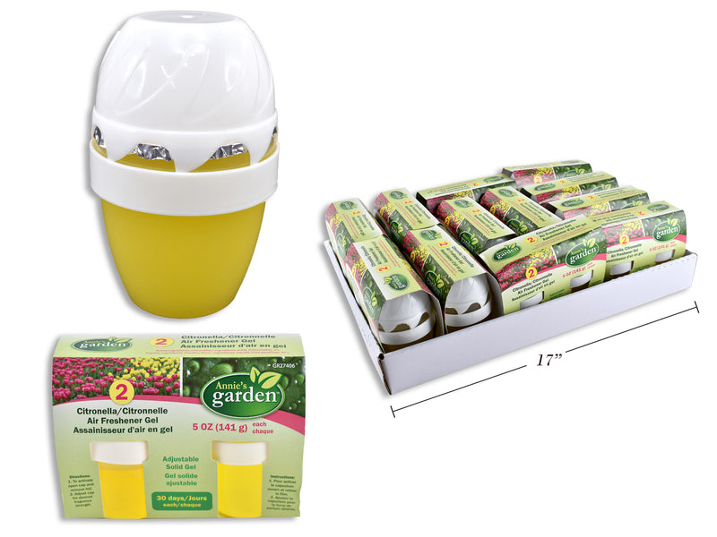 Garden Citronella Air Refreshener Gel 2 Pack