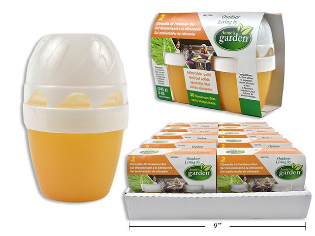 Garden Citronella Air Refreshener Gel 2 Pack
