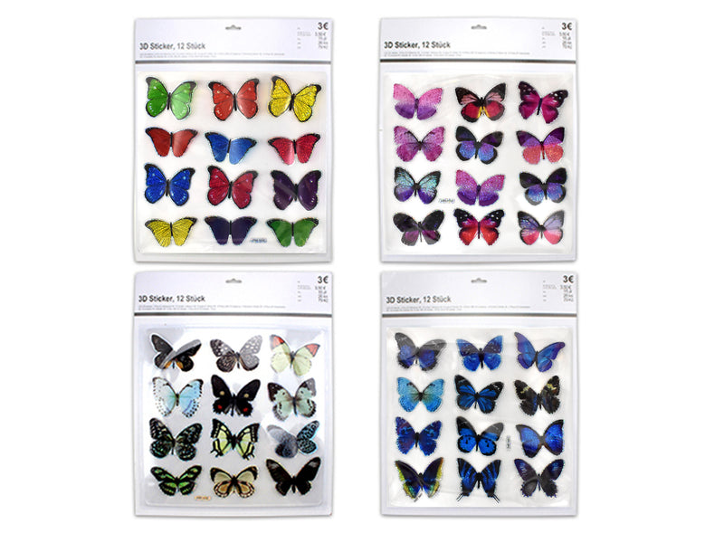 3D Holographic Butterfly Stickers