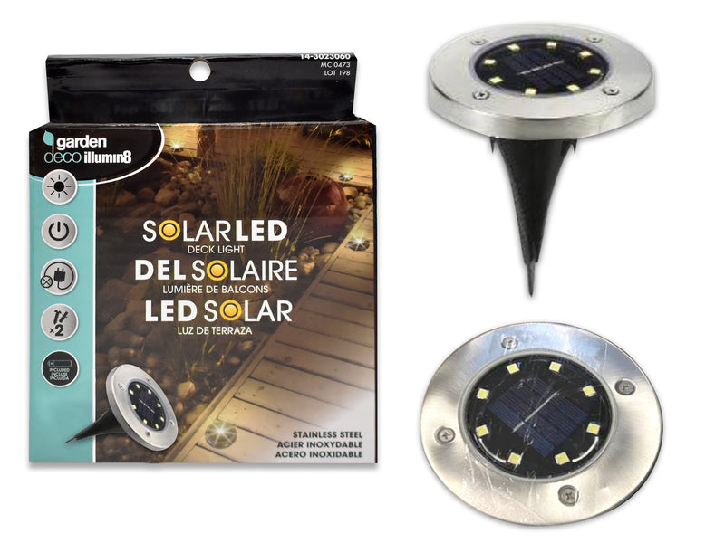 Solar LED Ground Disc Lamp
