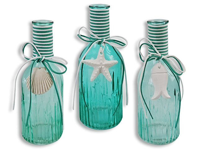 Nautical Glass Decorative Bottle
