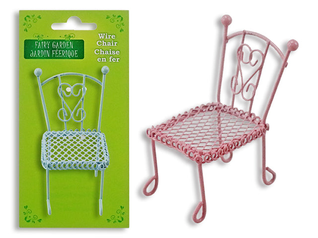 Fairy Garden Mini Wire Patio Chair