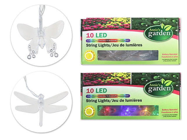 Butterfly Or Dragonfly Color Changing String Lights
