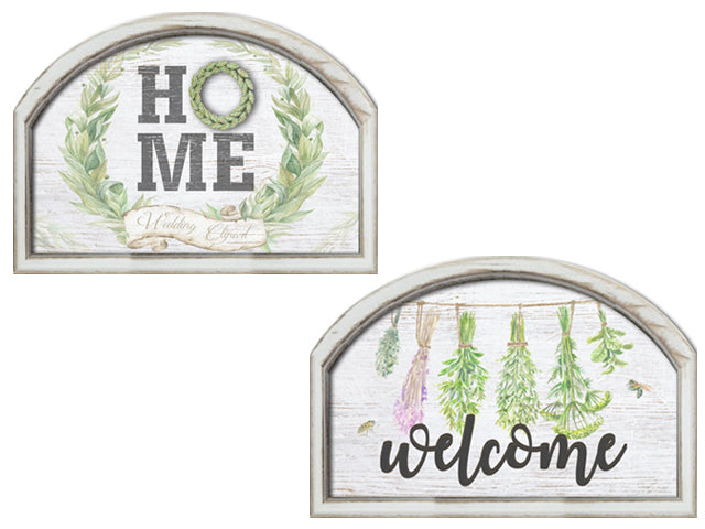 Arch Welcome Or Home Wall Plaque