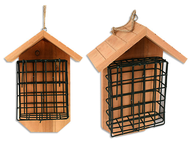 Wire Suet Bird Feeder With Jute Hanger