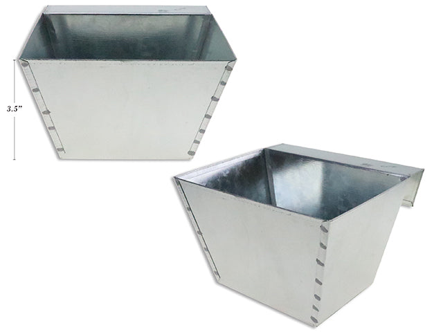 6In(L) X 5In(W) X 3.5In(H) Silver Railing Planter.