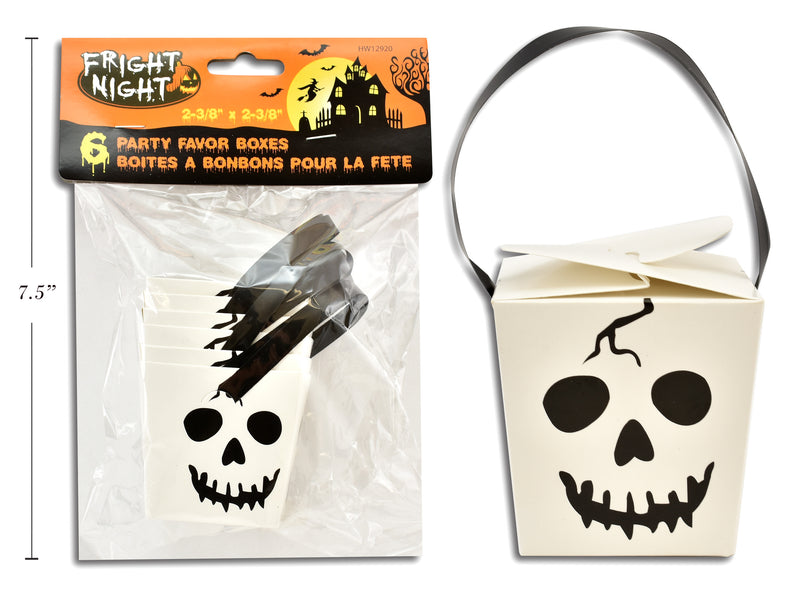 Halloween Party Favor Treat Box 6 Pack