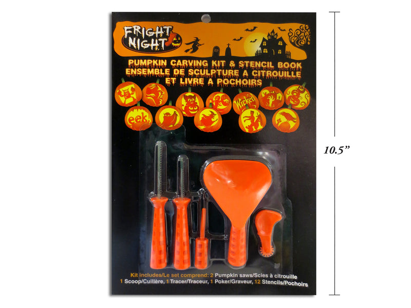 Pumpkin Carving Kit And Stencil Book 5 Pack
