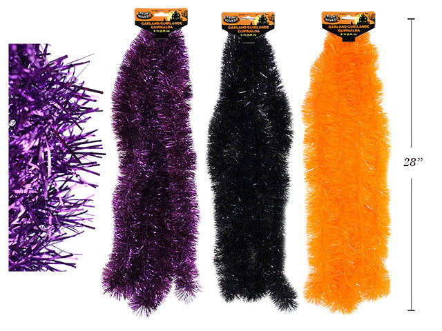 Halloween Solid Color Tinsel Garland