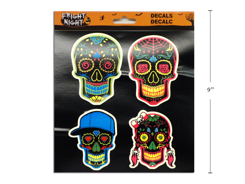 Day Of The Dead Removable Window Decals 4 Pack