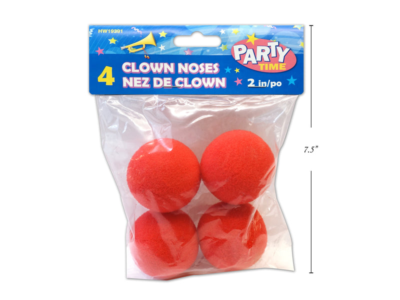 Clown Noses 4 Pack