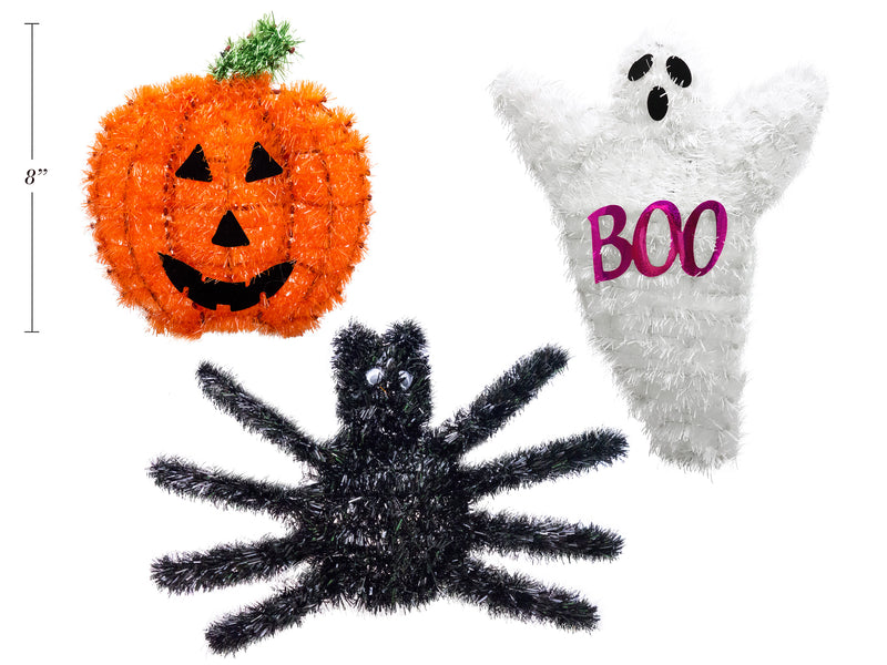 Tinsel Halloween Hanging Character Plaque