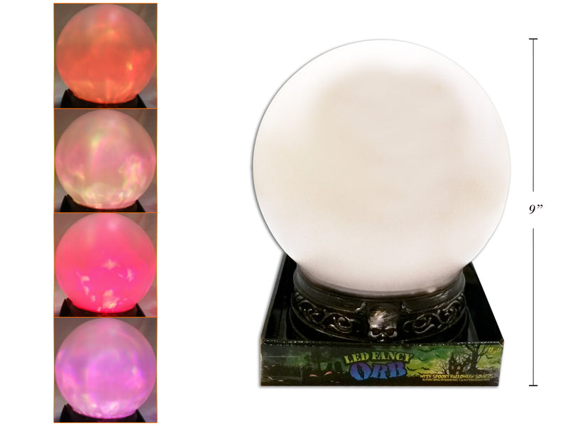 LED Sound Activated Color Changing Crystal Ball Orbit Light