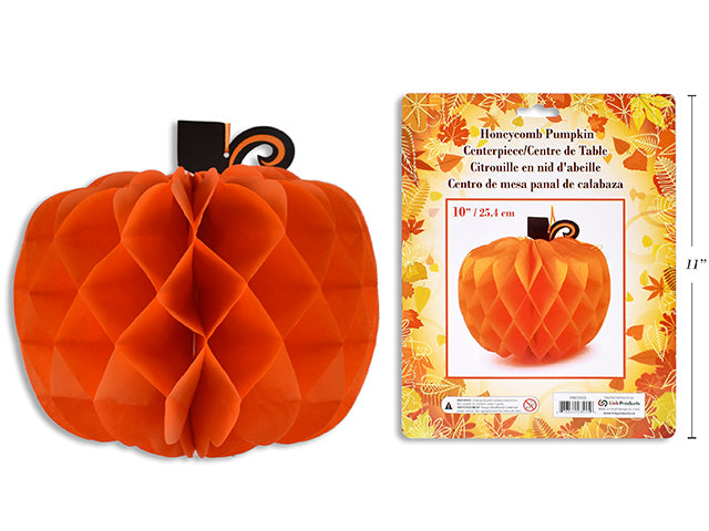 3D Honeycomb Pumpkin With Hanger