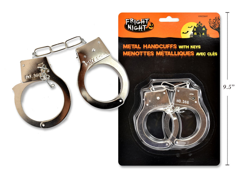 Halloween Metal Handcuffs With Keys