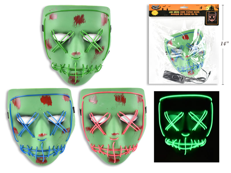 LED Neon Wire PVC Purge Mask