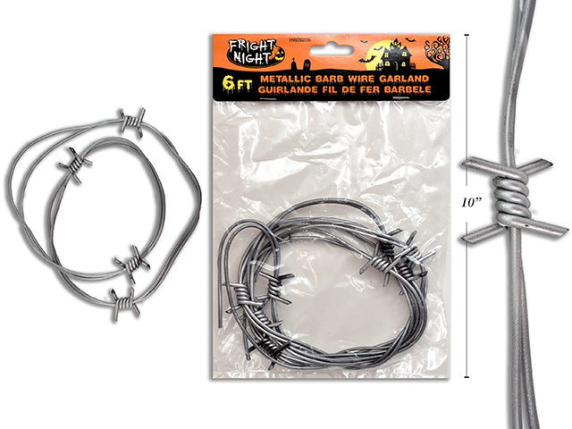 Halloween Metallic Barb Wire Garland