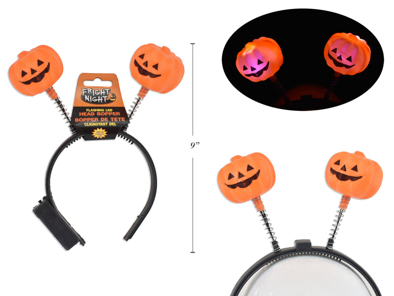 Halloween LED Flashing Pumpkin Head Boppers