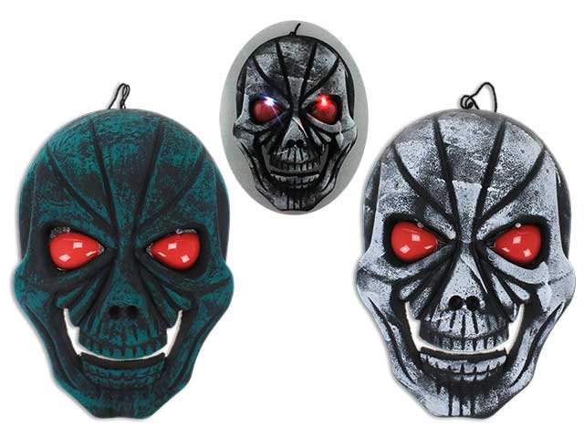 LED Color Changing Polyfoam Hanging Skull