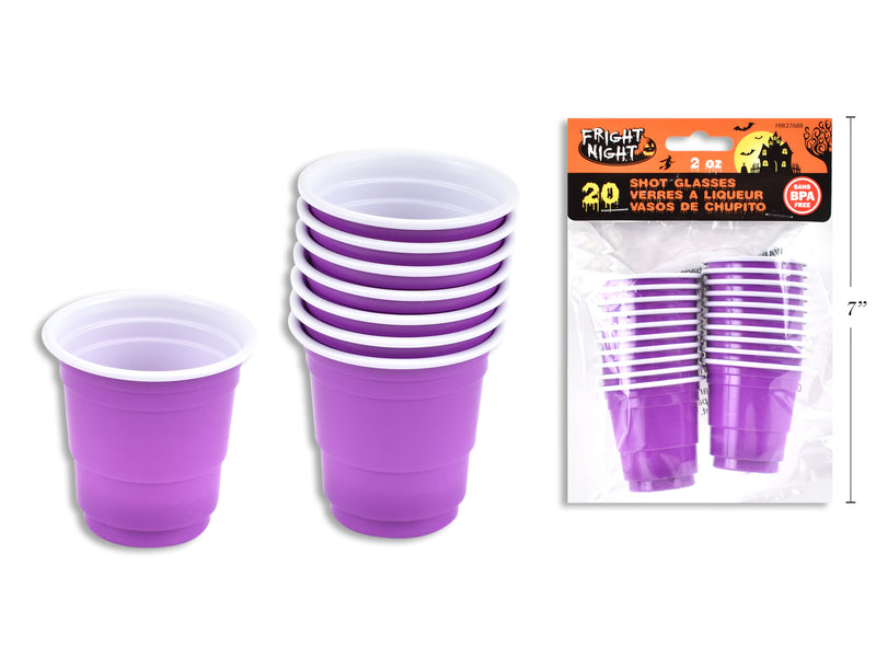 Halloween Disposable Beer Cup Shot Glasses 20 Pack