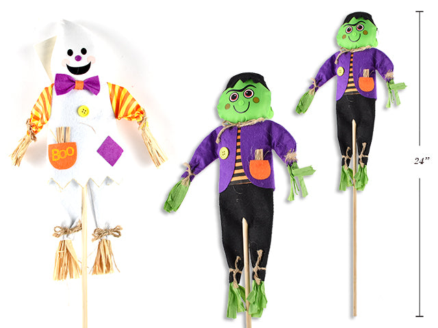 Halloween Frankenstein Or Ghost With Dangling Feet Yard Stick