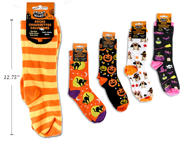 Adult Halloween Knitted Socks