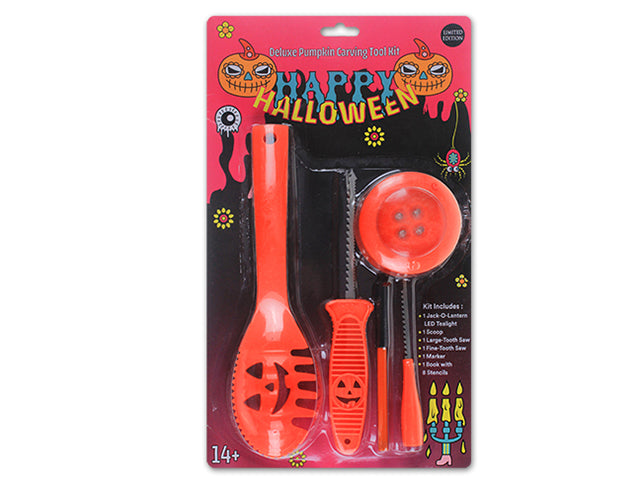 Pumpkin Carving Kit And Stencil Book