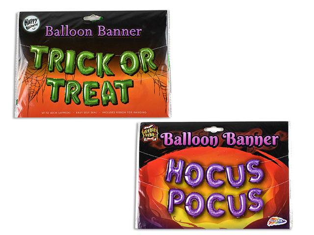 Halloween Die Cut Mylar Balloon Banner