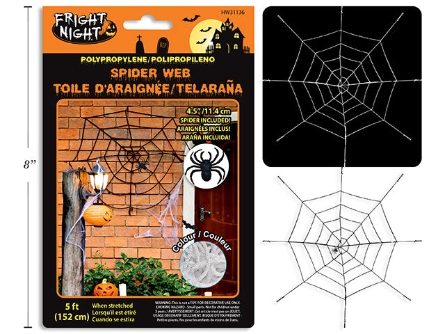 Halloween Polypropylene Spider Web