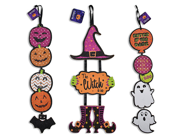 Halloween 3 Section Hanging Plaque