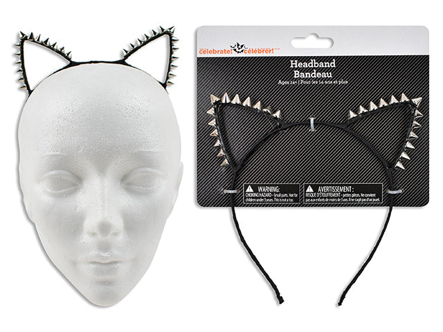 Spider Cats Ear Ribbon Wrapped Headband