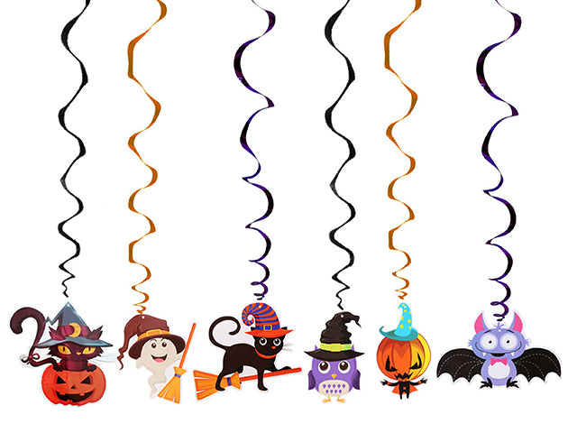 Halloween Die Cut Character Swirl Decoration