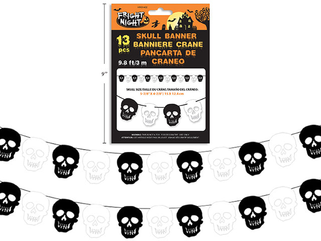 Halloween Skull Banner