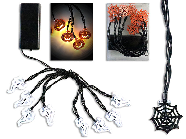 Halloween Metal Icon String Lights Set