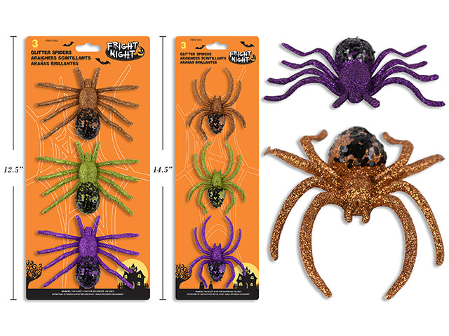 Halloween 2 Tone Glitter Spider