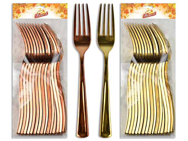 Harvest Metallic Party Forks