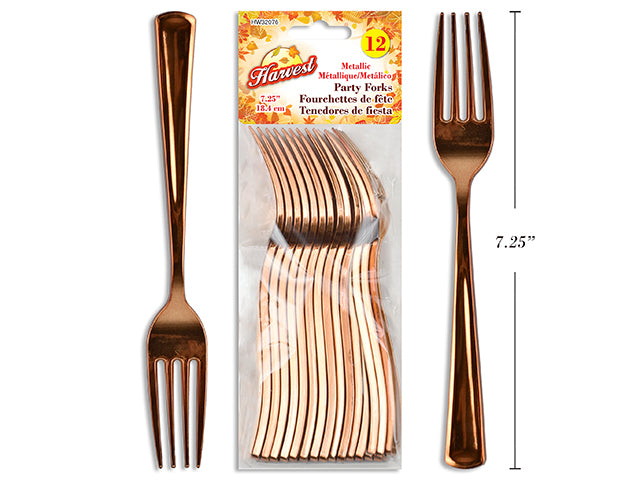 Harvest Metallic Party Forks