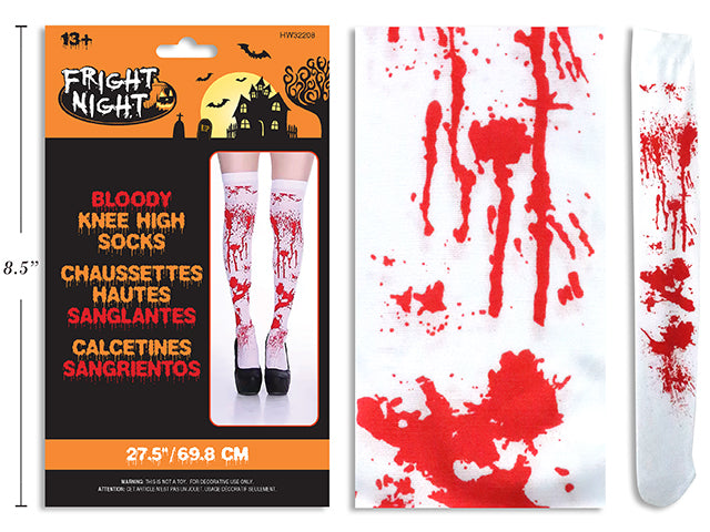 Halloween Bloody Knee High Socks