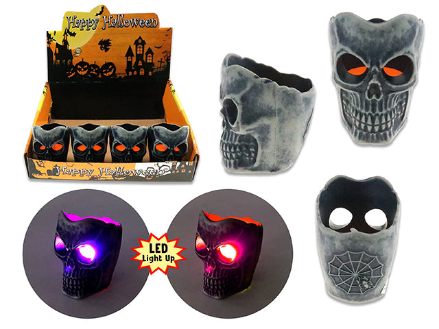 Halloween Battery Operated Led Skull Candle