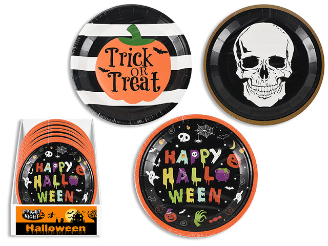 Halloween Round Plates Large