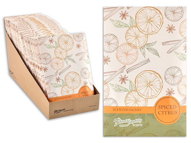 Floral Simplicity Scented Spiced Citrus Sachets