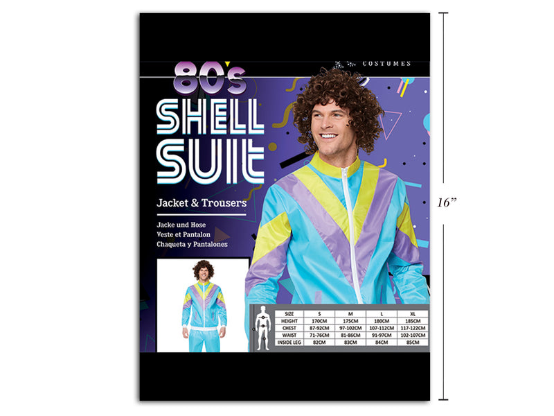 Shell Suit Mens Costume Large