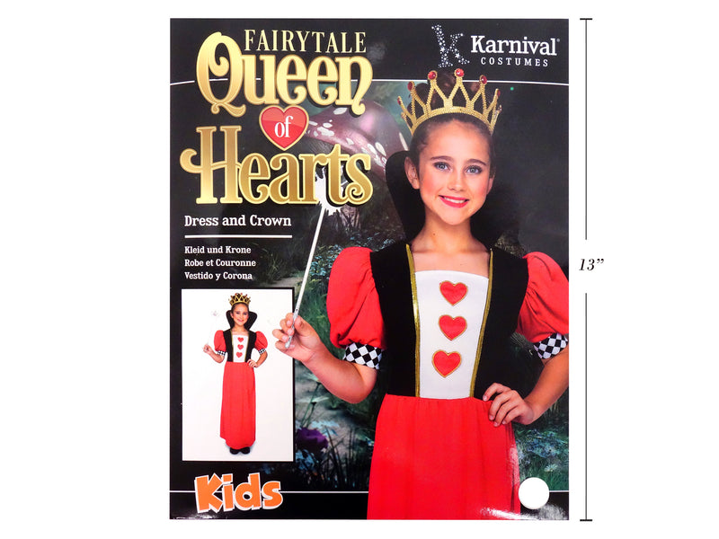 Fairytale Queen Of Hearts Costume Medium